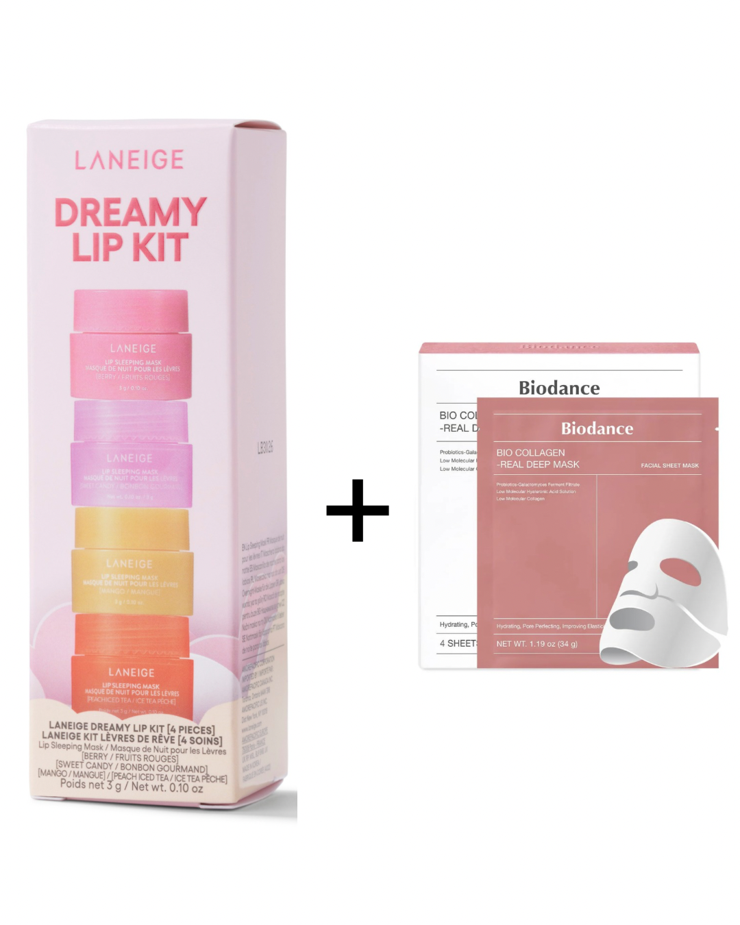 Laneige Lip Kit + Biodance Collagen Mask