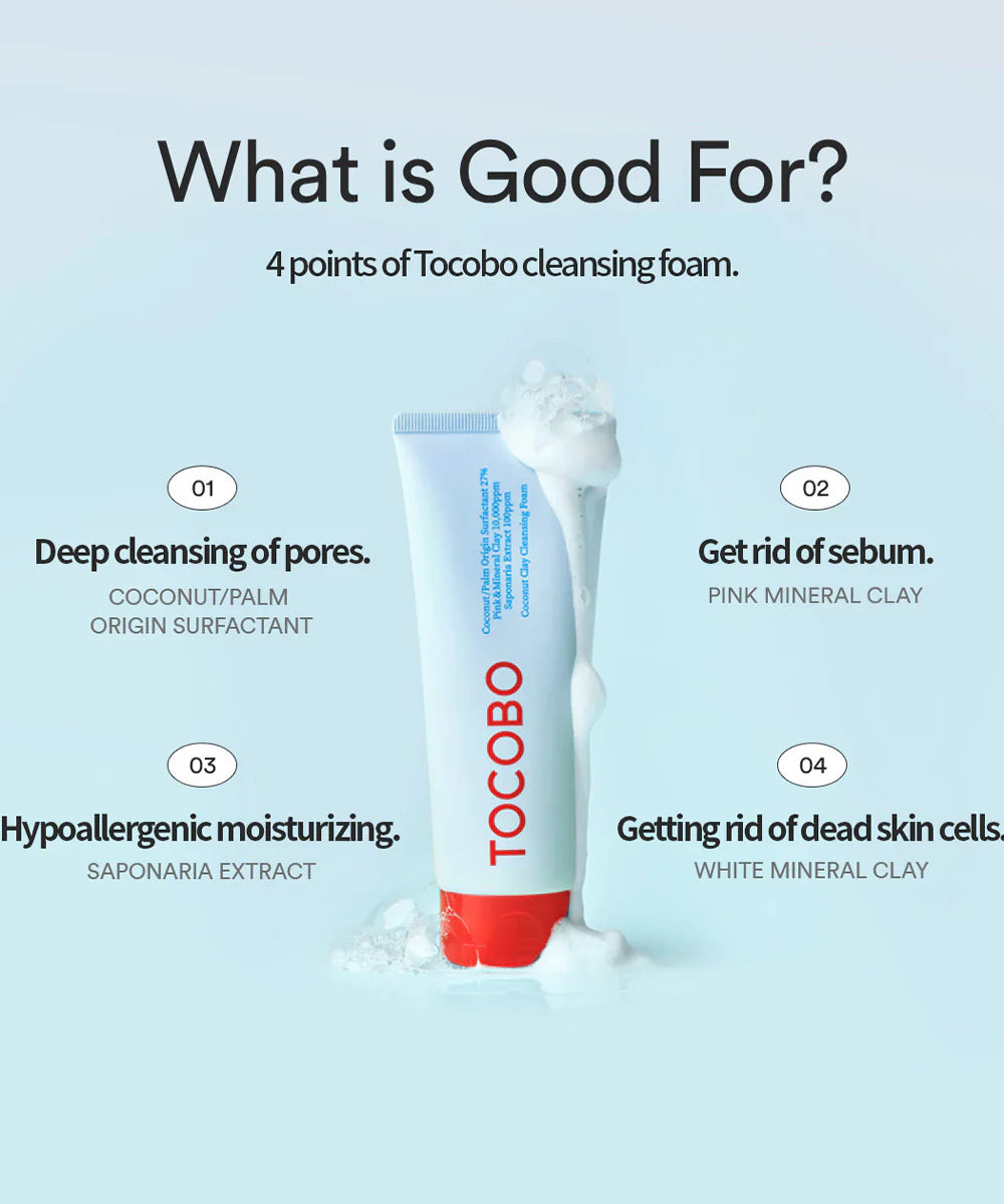 TOCOBO Coconut Clay Cleansing Foam 150ml