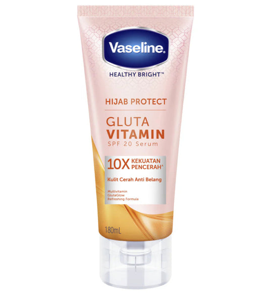 Vaseline Gluta Vitamin Sunscreen Serum SPF 20 Hijab Protect 180ml