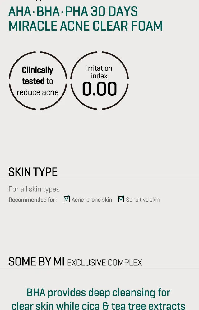 SOME BY MI Miracle Acne Clear Foam